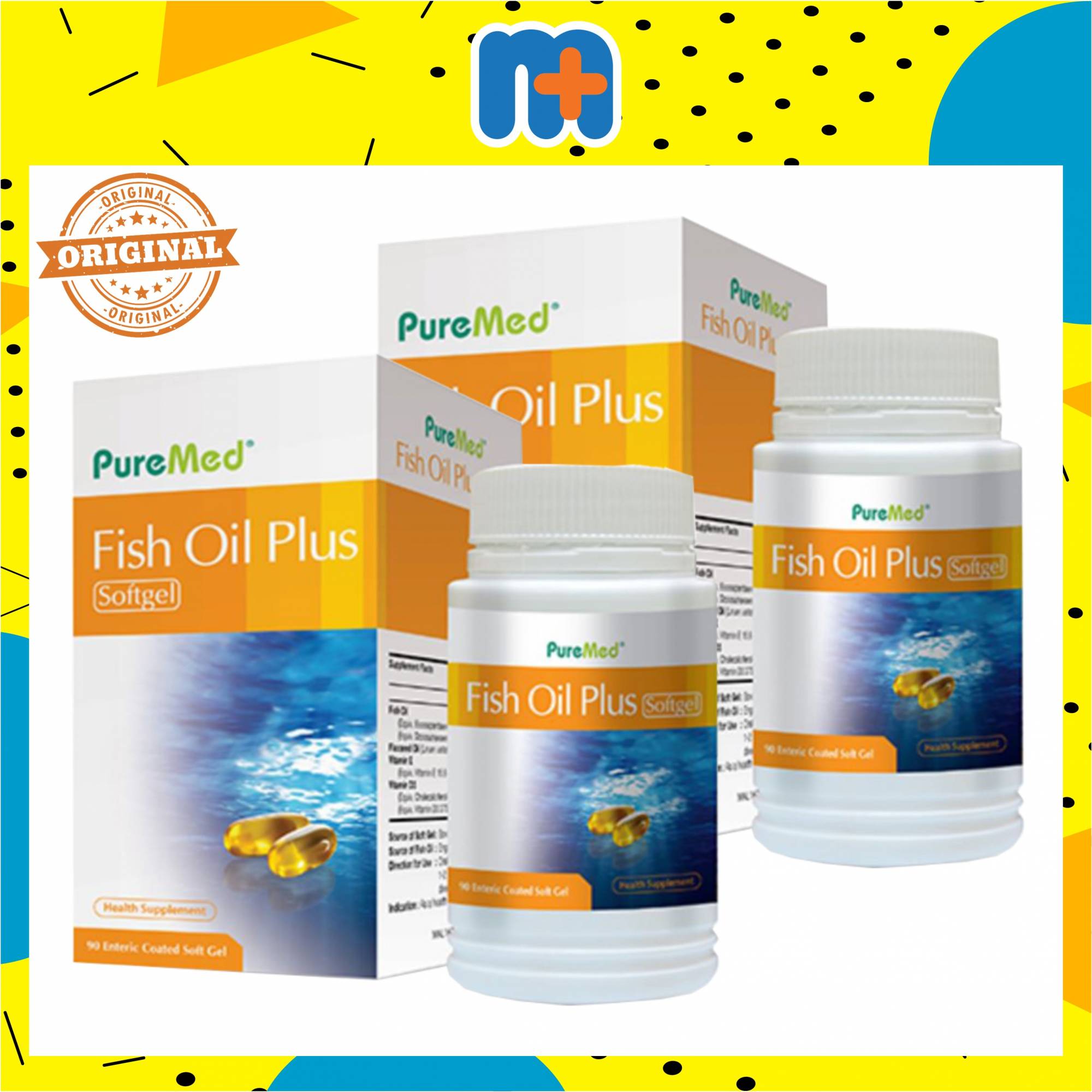 PUREMED FISH OIL PLUS 300/600 90S X 2